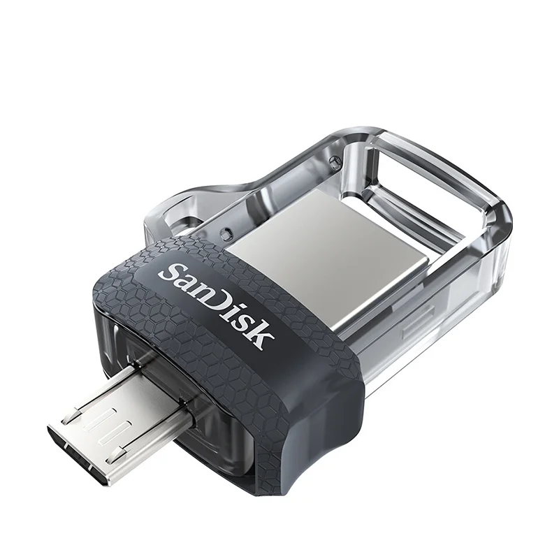 SanDisk мини-флеш-накопитель 32 Гб OTG USB флеш-накопитель 16 ГБ 32 ГБ 64 ГБ 128 Гб двойной флеш-накопитель Автомобильный ключ Usb 3,0 флеш-накопитель высокоскоростной флеш-диск - Цвет: Black