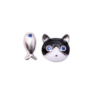 

Korean Fashion 925 Sterling Silver Cat Fish Earrings For Women Girls Romantic Earrings Party Jewelry Pendientes Brincos