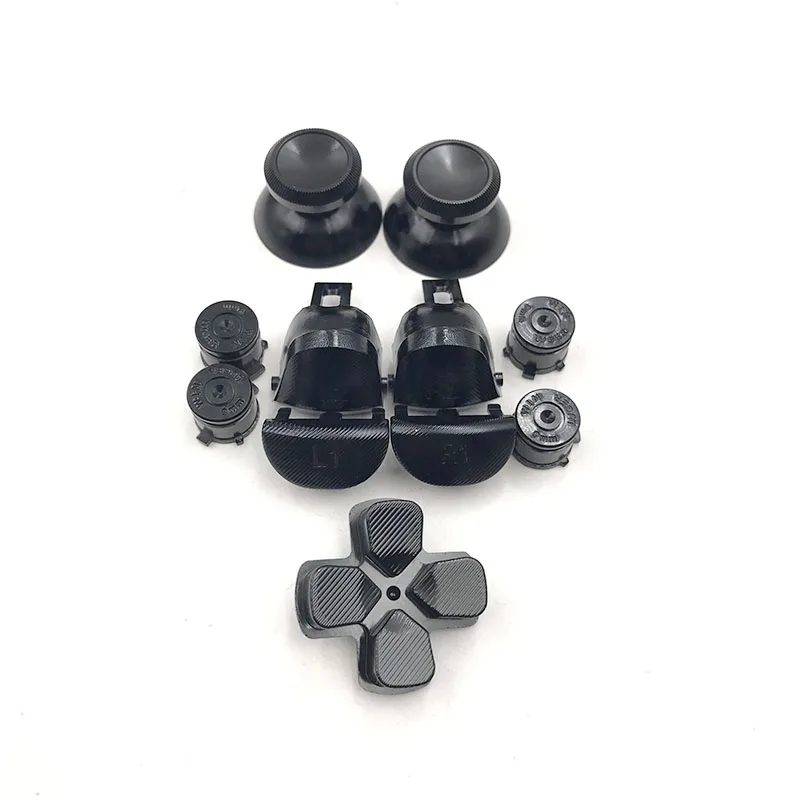 Металлические пуговицы в виде пуль thumbstick cap L1 R1 L2 R2 Dpad алюминиевые кнопки для PS4 Slim Pro контроллер Dualshock 4 JDM040 JDS040