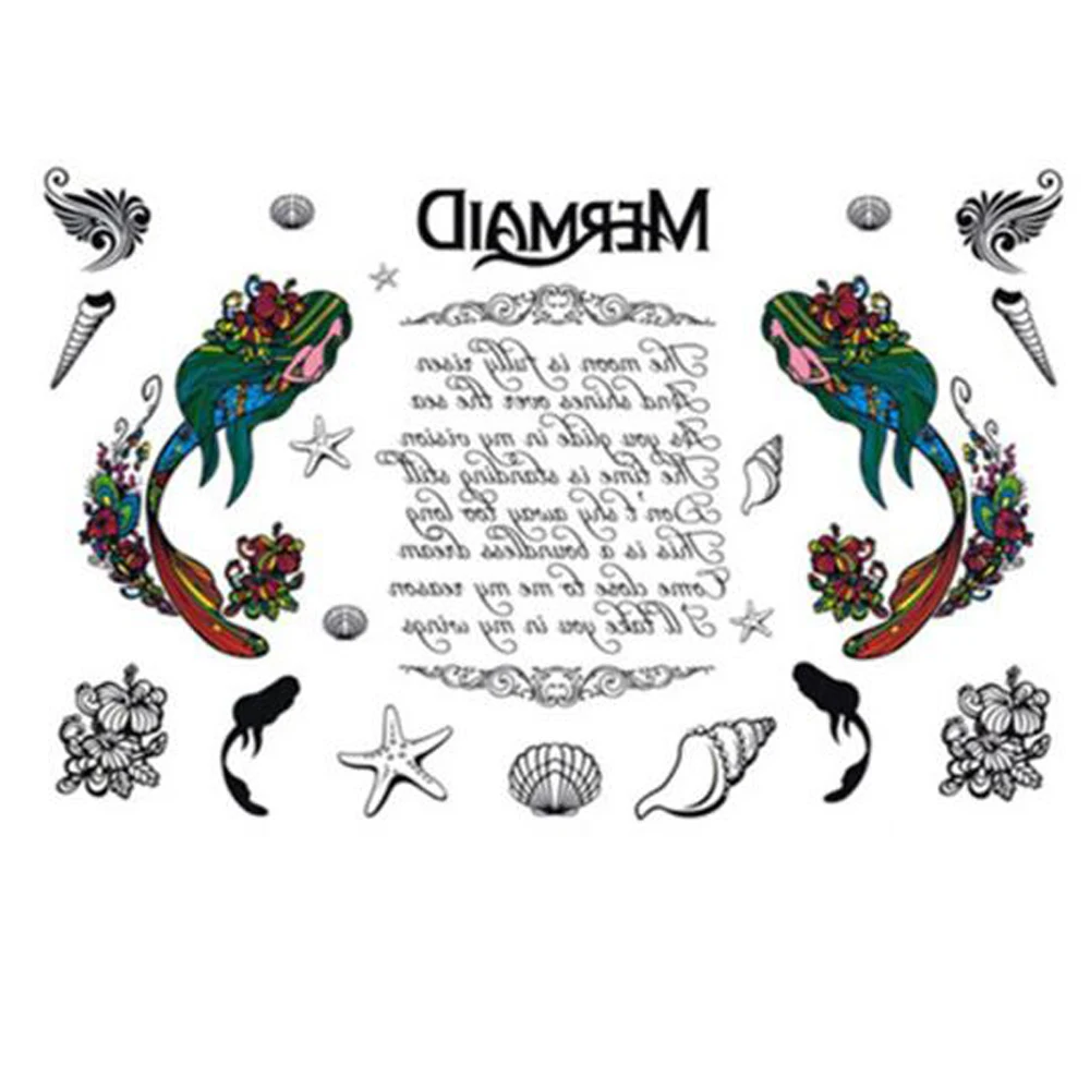 Yeeech Temporaire Tatouages Autocollant Pour Femmes Faux