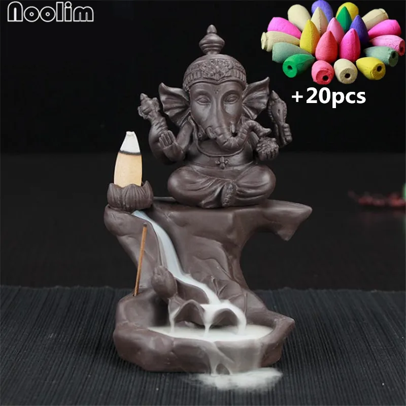 Керамическая горелка для благовоний Ganesha украшение дома и офиса держатель ладана