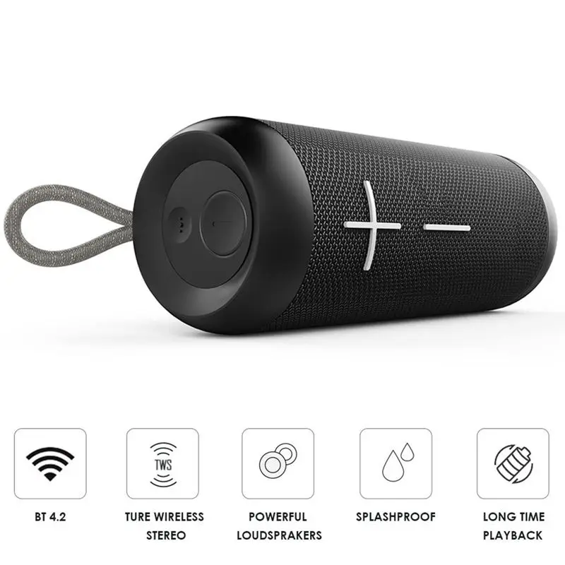 Беспроводной Bluetooth динамик s Ipx6 Водонепроницаемый сабвуфер Tws соединение динамик 14 Вт стерео звук динамик s открытый динамик s с M