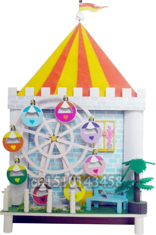 238series wooden house puzzle model DIY construction toys present or gift | Игрушки и хобби