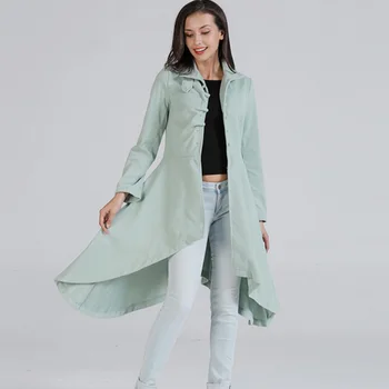 

Elegant women coat Long wool coat 2020 Autumn winter Warm Woolen Slim Fashion office chic trench coat Wide Lapel Collar Outwear