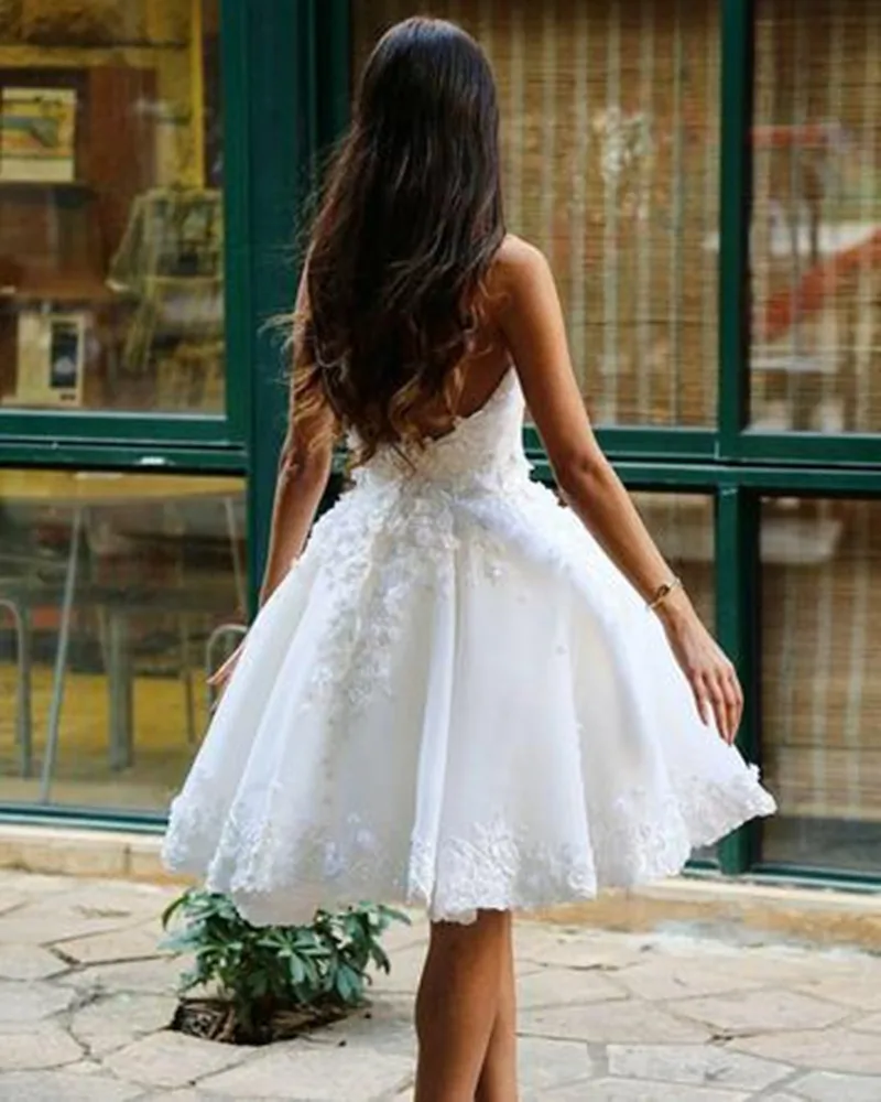 pretty short wedding dresses