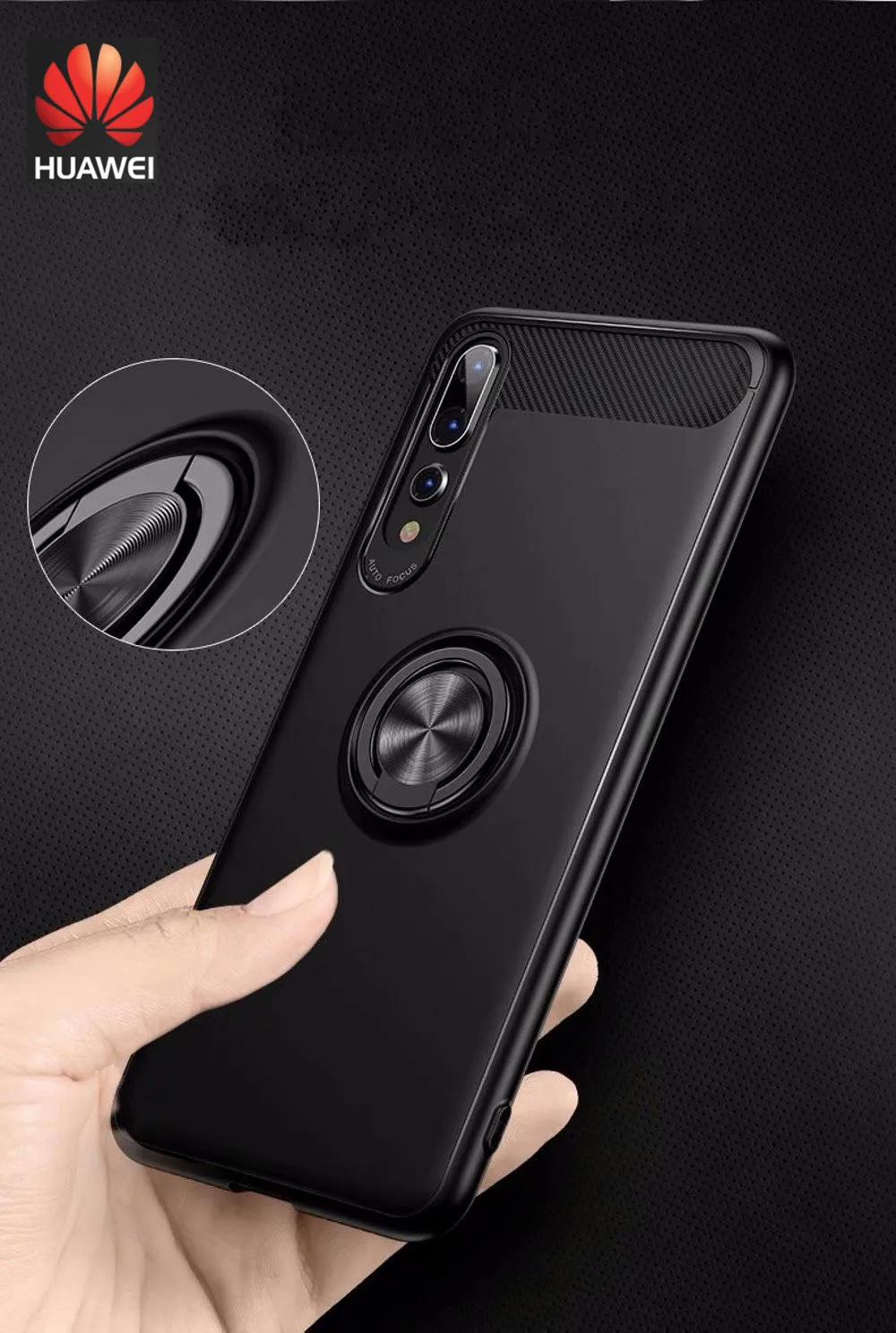 Чехол с кронштейном Huawei для huawei P20 Lite P30 Pro P10 P Smart 2019 Honor 8 9 10 7X 8X Mate 20 NOVA 4 3 3i чехол