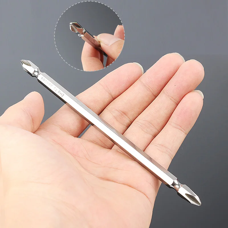 

1pc Magnetic 150mm Long Phillips Ph2 Screwdriver Bits Impact Double Ended Screw Driver Bit For 1/4" Electric Hand Screwdriver