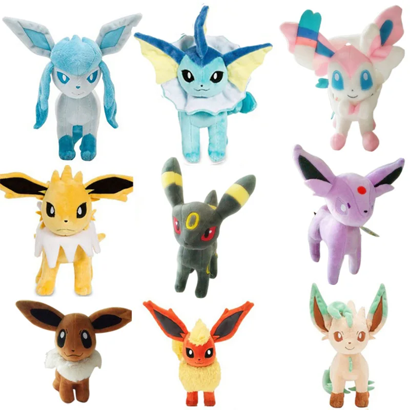 toyUmbreon Eevee Jolteon Vaporeon Espeon Flareon Glaceon Leafeon Sylveon мягкая плюшевая кукла плюшевая игрушка «Пикачу» Серия подарок