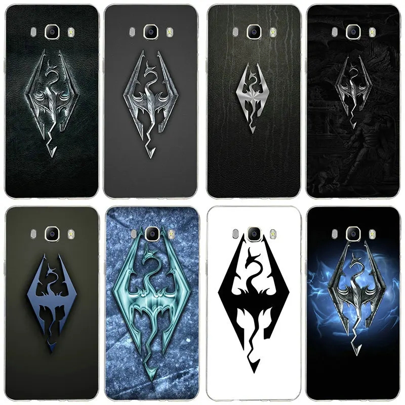 

Skyrim Logo For Samsung S2 S3 S4 S5 Mini S6 S7 Edge S8 S9 S10 Plus Lite Note 5 8 9 Shell Funda Soft Silicone TPU