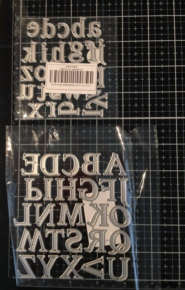 

Swovo A-Z Uppercase Alphabet Metal Cutting Dies Lowercase Letter Scrapbooking DIY Stencil Craft Paper Card Decorative Template