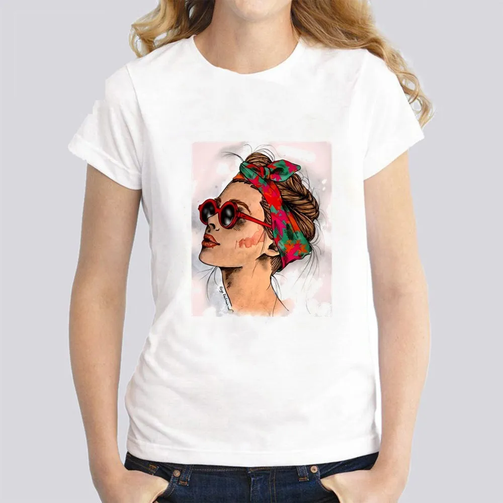 

T-Shirt Women female Printing Short Sleeves t shirt tshirt Cool Print Female Women Summer Harajuku