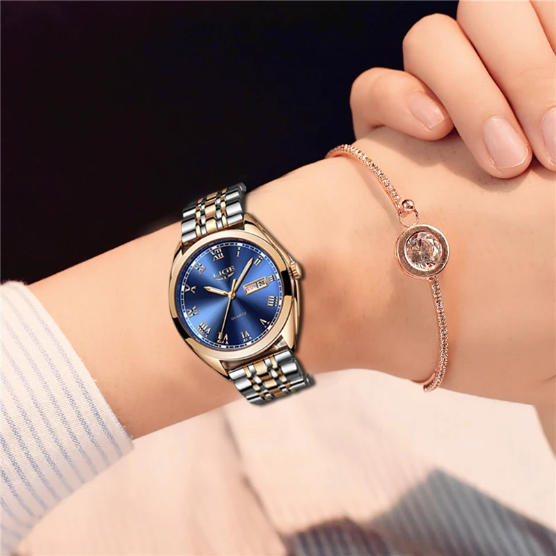 2019 LIGE New Rose Gold Women Watch Business Quartz Watch Ladies Top Brand Luxury Female Wrist Watch Girl Clock Relogio Feminin 2019 LIGE New Rose Gold Women Watch Business Quartz Watch Ladies Top Brand Luxury Female Wrist Watch Girl Clock Relogio Feminin