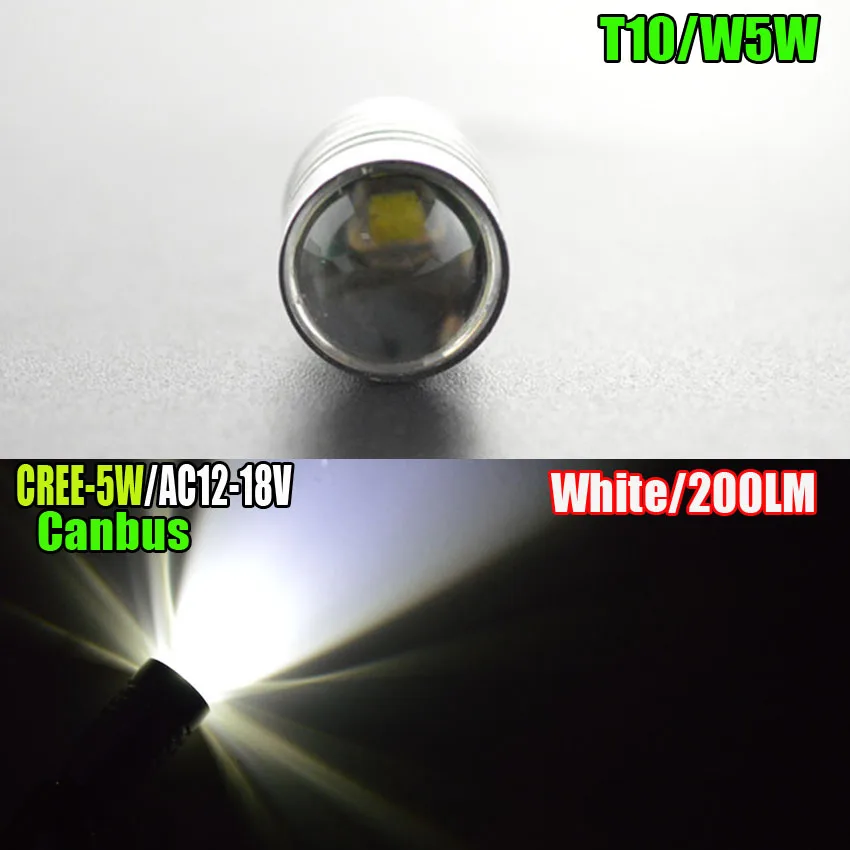 10x5 Вт T10 белый 1SMD LED CANBUS OBC без ошибок полярность 12 18 в автомобильный купол чтения
