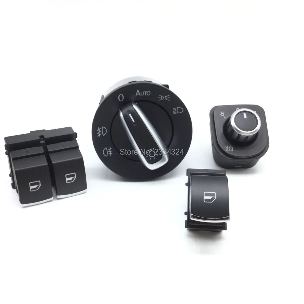 Chrome Headlight Switch Mirror Switch Window Switch For Volkswagen Vw