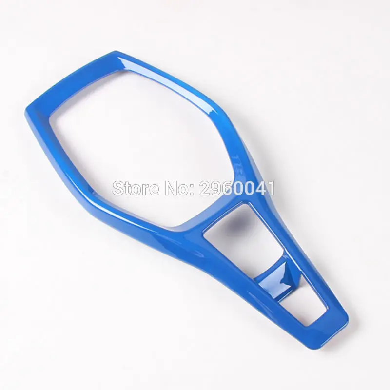 El nuevo Panel de engranajes azules recorta la cubierta de cambio piezas interiores de cromo estilo ABS para Chevrolet Camaro 2017 El nuevo Panel de engranajes azules recorta la cubierta de cambio piezas interiores de cromo estilo ABS para Chevrolet Camaro 2017