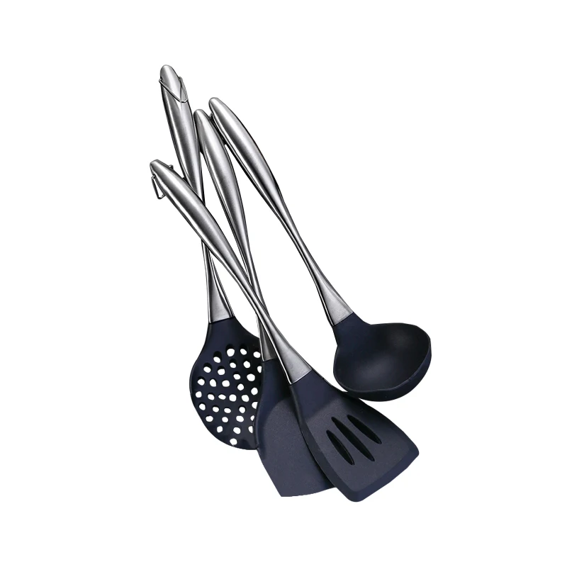 Silicone kitchen Cooking Tools Spatula Heat-resistant Soup Spoon Non-stick Utensils Cooking Shovel Baking Gadgets Accessories