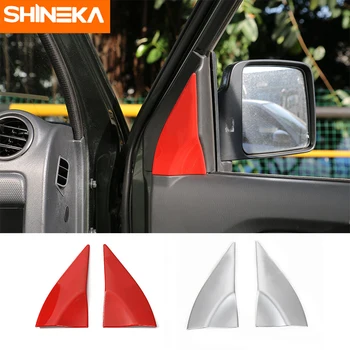 

SHINEKA ABS Car Styling A Pillar Decoration Cover Trims for Suzuki Jimny 2007+ High Quality Car Accessories