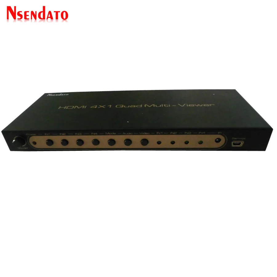 HDMI 4x1 четырехъядерный многоэкранный сплиттер 4 в 1 выход адаптер конвертер с RS232 ИК