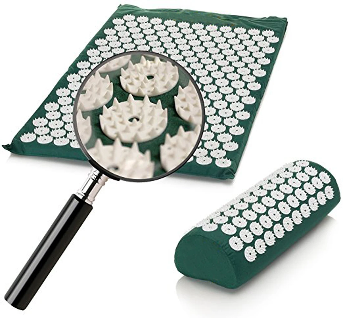 Multi - functional acupuncture massage yoga Mat Pain Relief muscle back neck relaxation massage yoga cushion with massage pillow Multi - functional acupuncture massage yoga Mat Pain Relief muscle back neck relaxation massage yoga cushion with massage pillow