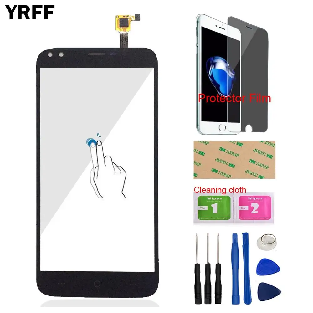 

YRFF 5.5'' Mobile Phone Touch Glass For Doogee X30 Touch Screen Digitizer Panel Glass Tools + Free Protecotr Film + Adhesive