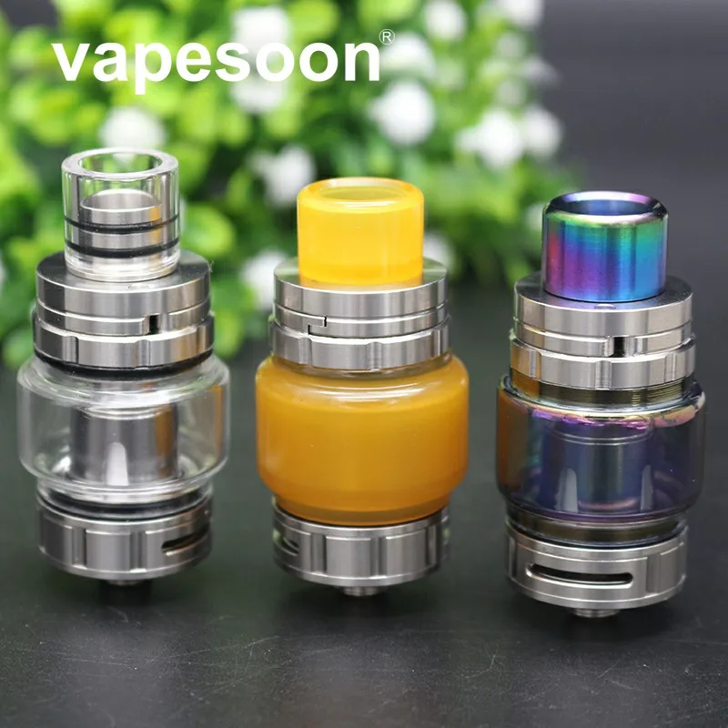 

2pcs VapeSoon B1 Subohm TANK Atomizer 6ML 510 Thread 0.4ohm Q2 Coil Atomizer Tank VS TFV8 BABY TFV12 Top Filling 22MM Tank