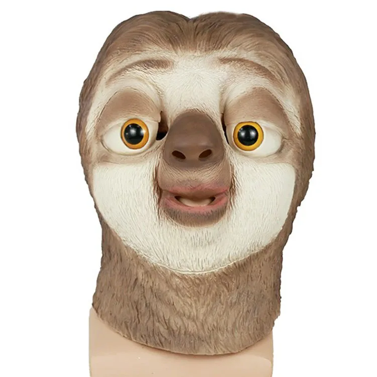 2016 Movie Zootopia Sloth Flash Masks Latex Full Head Cosplay Animal