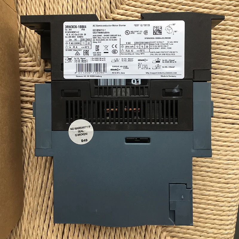 3RW3036 1BB04 двигатель мягкий стартер SIEMENS|Замыкатели| |