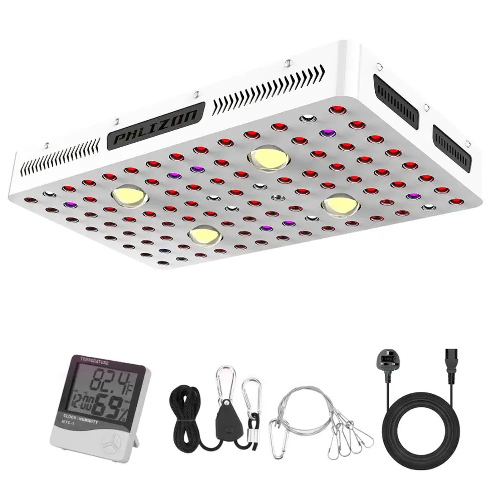 Phlizon 2000W Plant LED COB Full Spectrum Grow Light Lamp ...