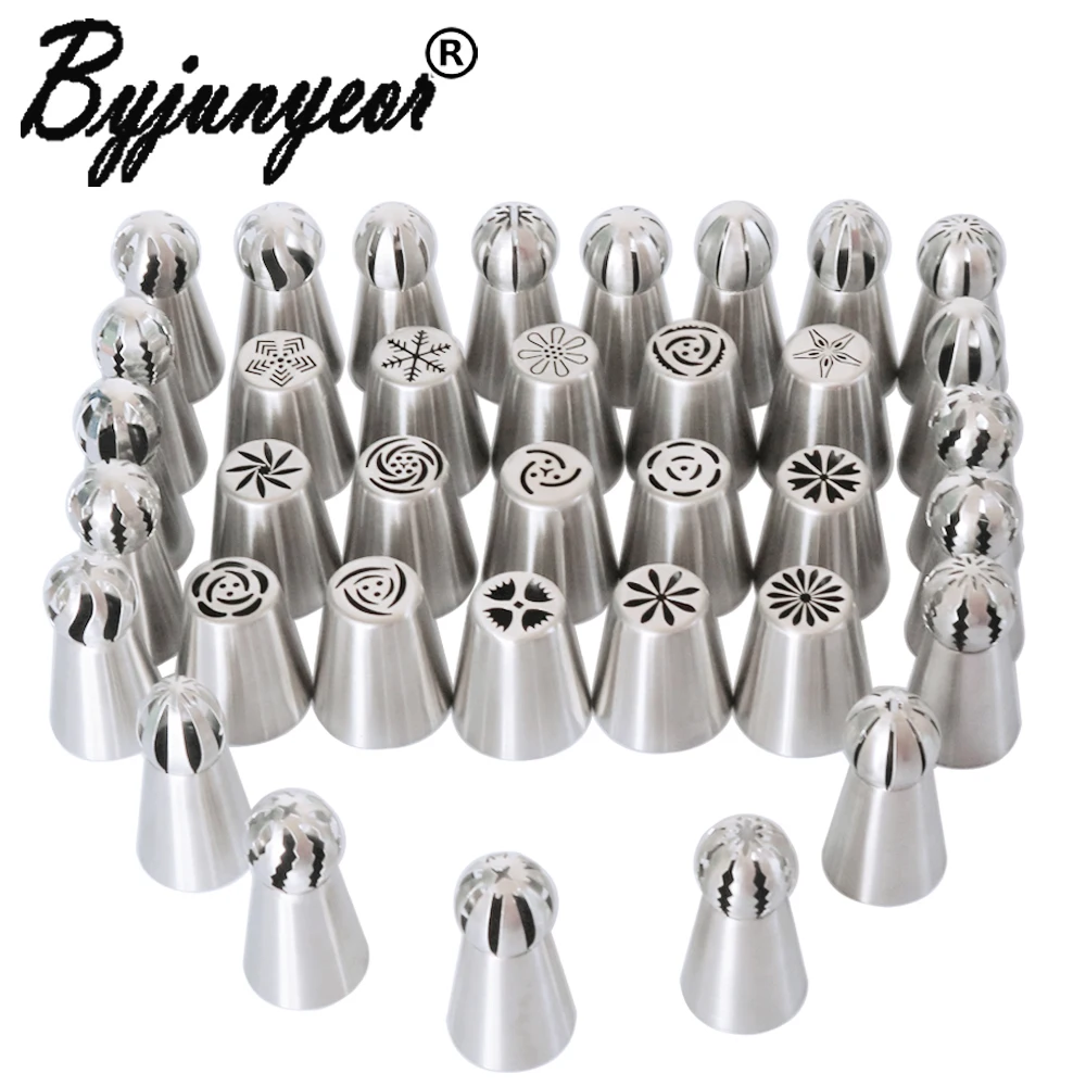 

76PCS Icing Piping Tips Nozzles+Cupcake Russian Tulip Nozzles Cupcake Cake Decorating DIY Dessert CS095