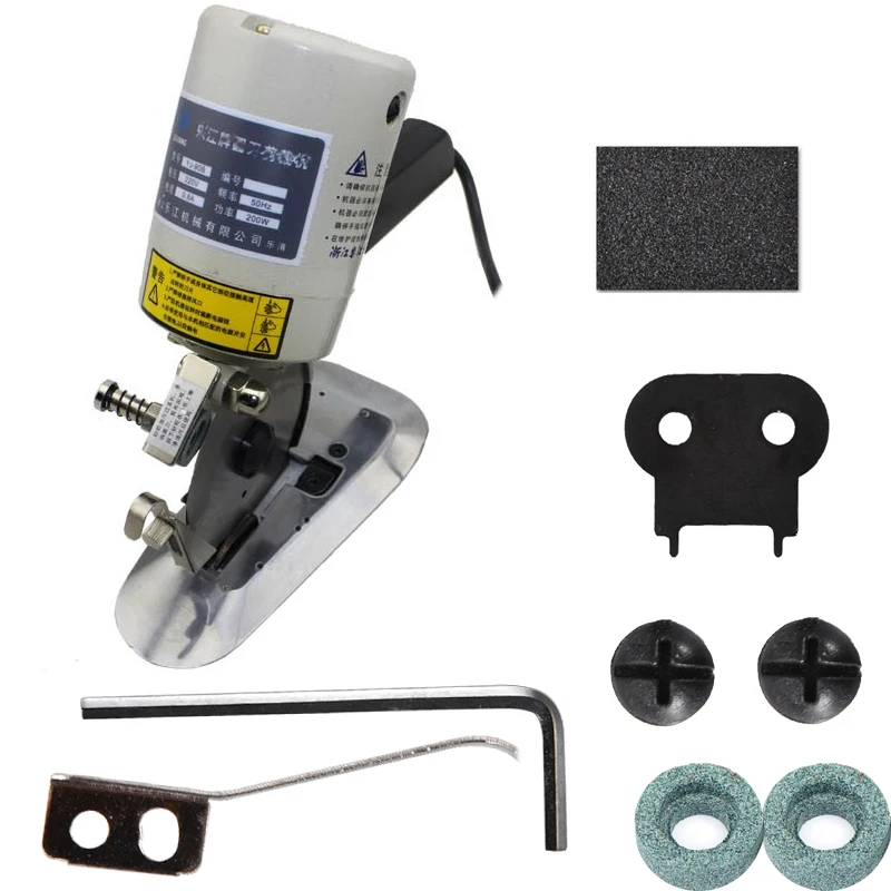 

200W 90mm Blade Electric Cloth Cutter Fabric Round Knife Cutting Machine Power