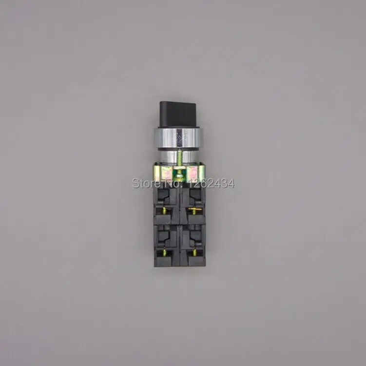 

XB2BD33C 2NO 2NC 3 Positions Maintained Select Selector Switch Replaces Tele