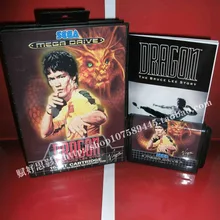 Игровой картридж Dragon Брюс Ли с коробкой и ручным 16 бит MD карты для sega Mega Drive для Genesis