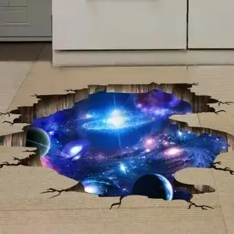 

3D Floor/Wall Sticker Removable Mural Decals Vinyl Art Living Room Decors D
