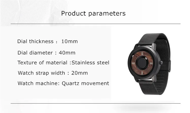 EUTOUR, мужские часы с магнитным приводом, Топ бренд, Роскошные Кварцевые часы для женщин и мужчин, деревянные часы из нержавеющей стали, унисекс, наручные часы