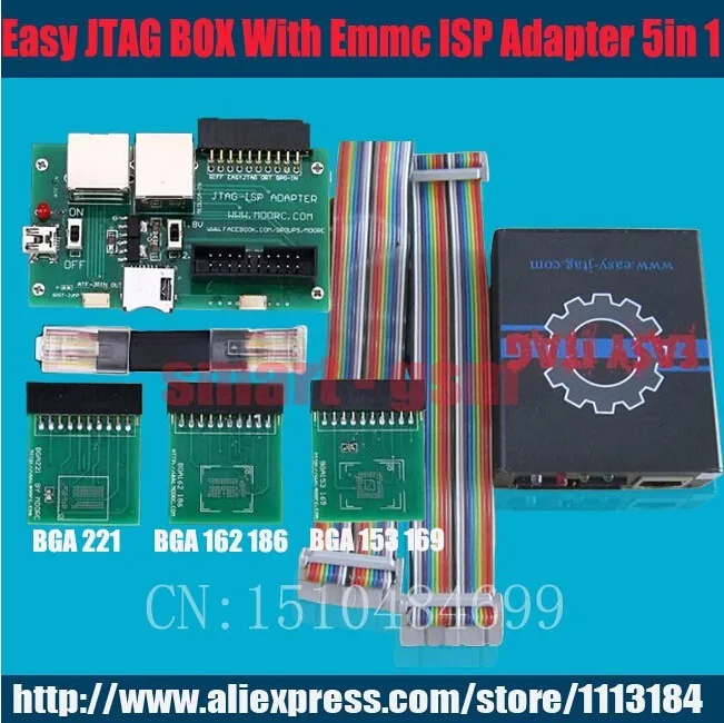 100 Original New Easy Jtag Z3x Easyjtag Z3x Jtag Pro With Emmc Adapter 5 In 1 Bga 221 Bga162 186 Bga153 169 Box File Box Boxbox Used Aliexpress