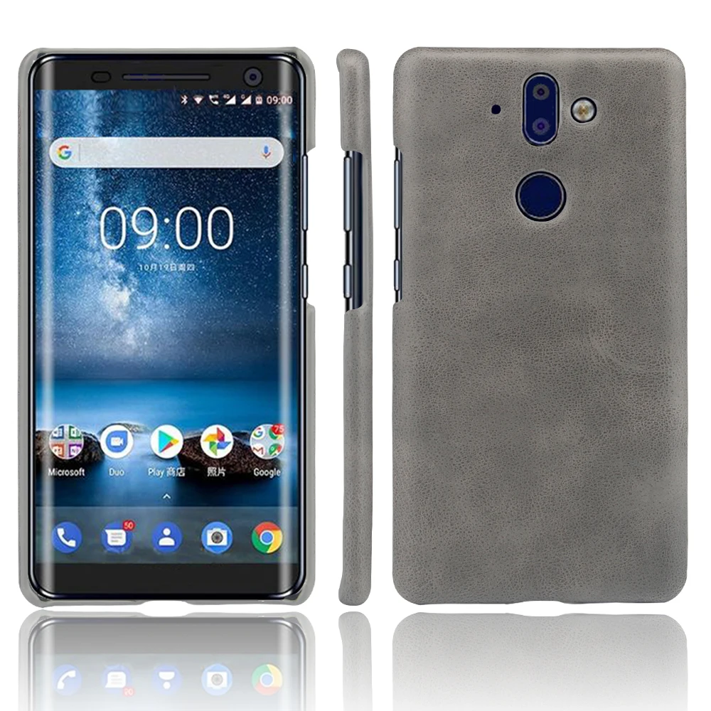 Case For Nokia 9 Brown Single Color Phone Cases For Nokia9 Hard Back Covers For Nokia 9 Coque For Nokia9 Support Dropshipping (15)