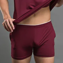 Новое хлопковое нижнее белье для мужчин, однотонные мужские боксеры, модные шорты, высококачественное домашнее ночное и нижнее белье M L XL