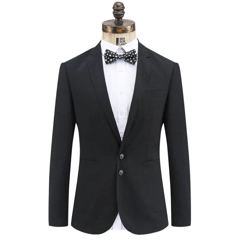 

2019 News Arrival Single Button Gentlement Temperament Slim Men Suit Jacket For Mens 1807