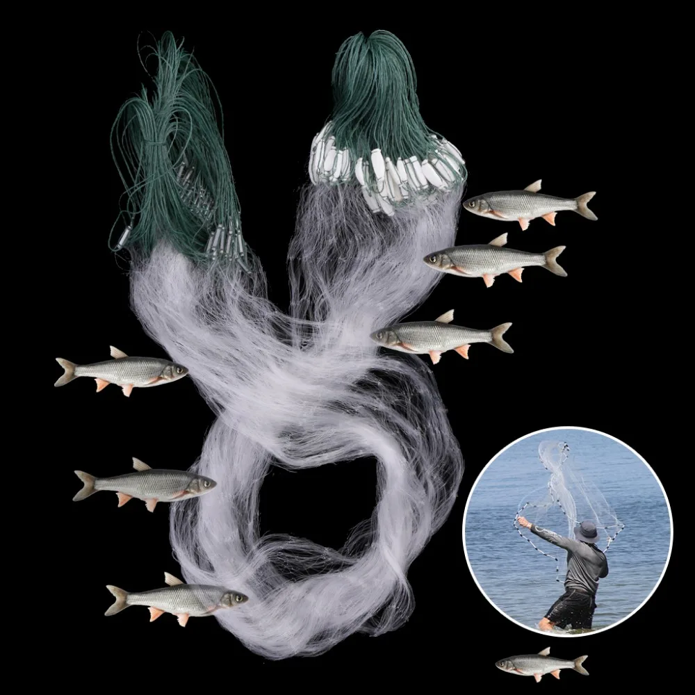 

Fishing Gill Net Fish Gillnet Baits Castiing Mesh Traps for Fishermen 8/22m