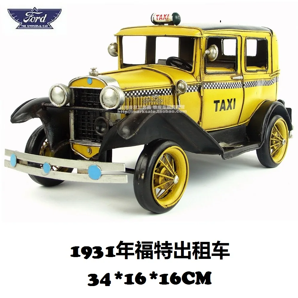 Популярная классическая модель такси 1930 Ford креативные мини железные модели