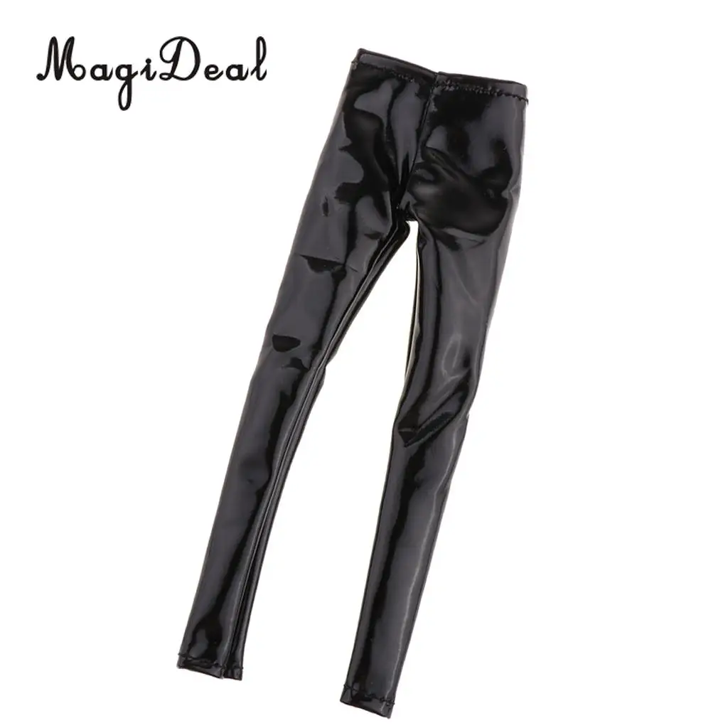 1:6 Female PU Leather Pants Women Chaparajos for 12'' HT/Phicen/Kumik Figures Doll Body