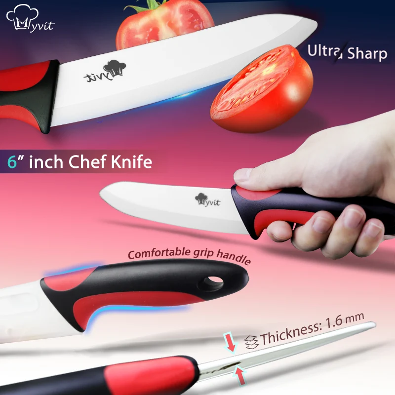 Billige Keramik Messer Küche Messer Halter Chef Slicing Utility Schäl Messer Weiß Klinge 3 4 5 6 zoll + Stand + schäler Kochen Set