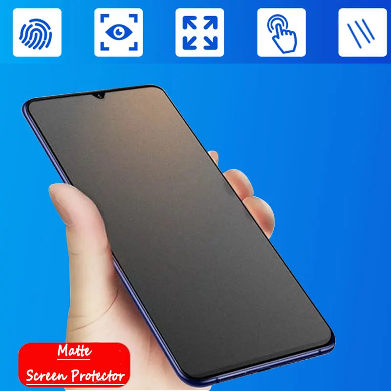 

9D Matte Frosted Protective Glass On For Xiaomi Redmi Note 7 6 Profor Redmi Go S2 6A K20 Pro Screen Protector Tempered Glass 9H