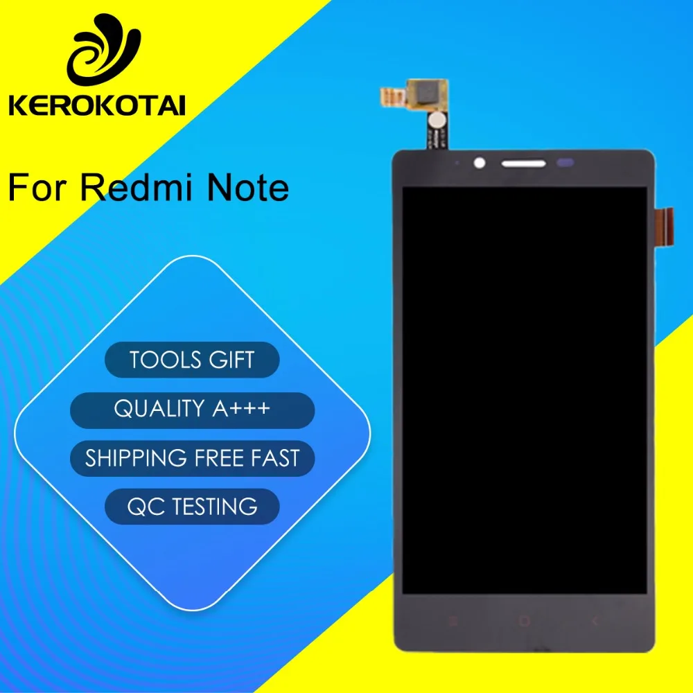 

FOR Xiaomi Redmi Note LCD Display Touch Screen Digitizer Full Assembly MI Hongmi Redmi Note LCD Assembly With Frame
