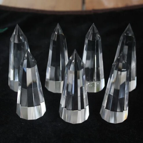 

7 Pcs Clear Natural Quartz Crystal 12 Sided Vogel Style Wand Point Healing