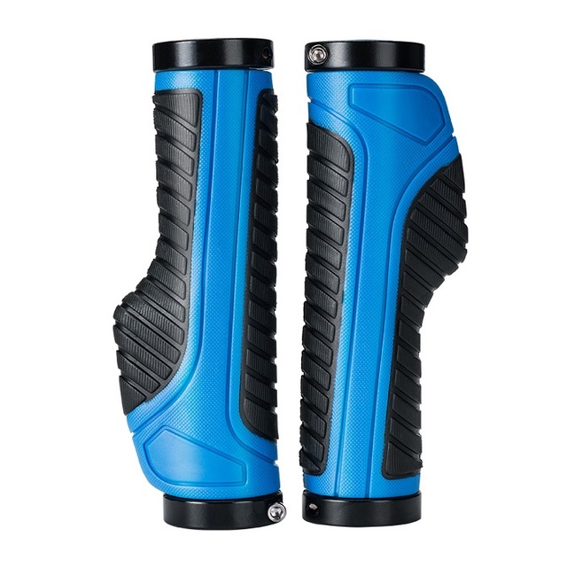 MTB Grips Bicycle Dual Lock-on Bike Grips Cycling Shock Absorption Locking Soft TPR Rubber MTB BMX Handlebar Grips