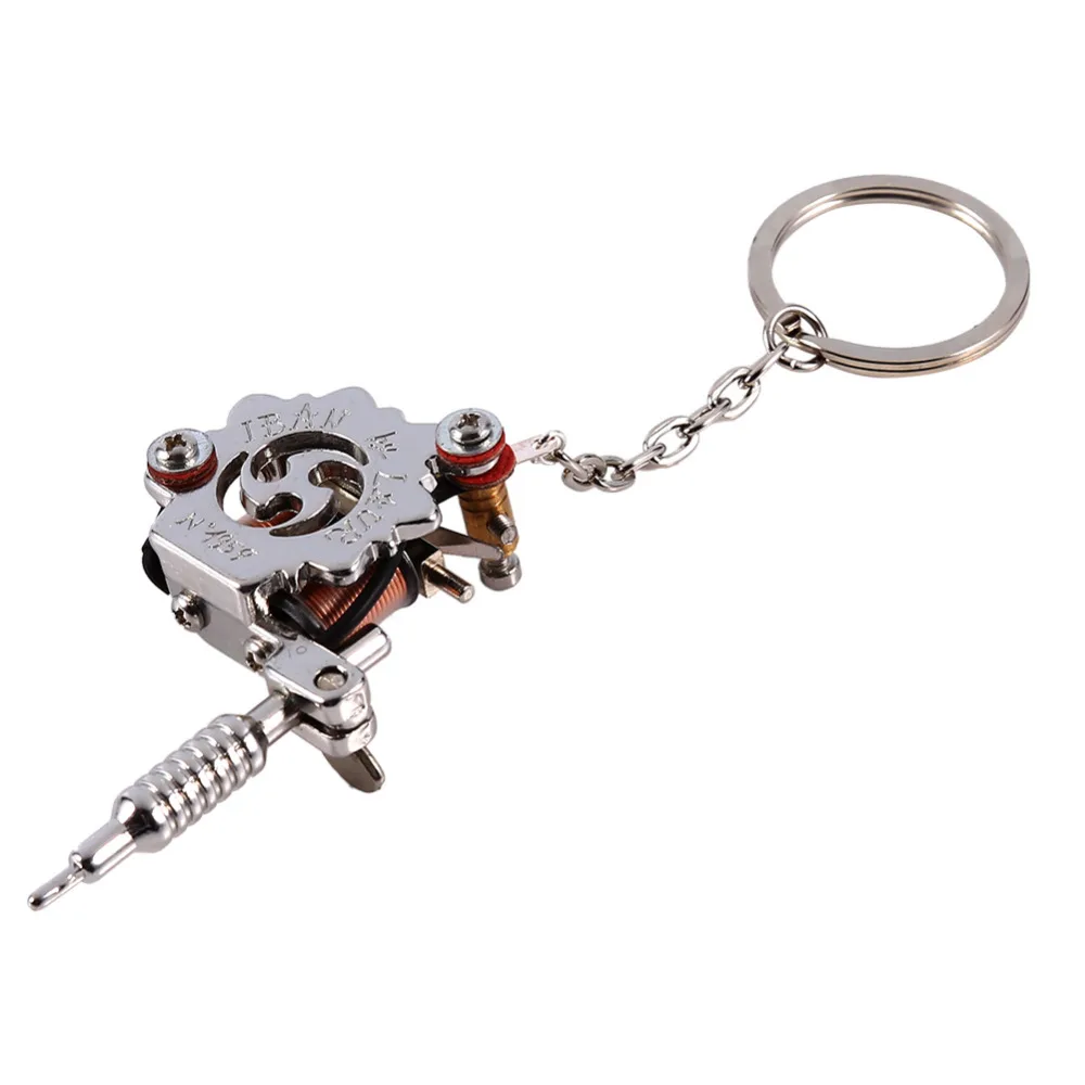 Fashion Mini Tattoo Pendant Machine Tattoo Supply Charm Key Chain As Pendant Ornament Key Ring Jewerly Gifts