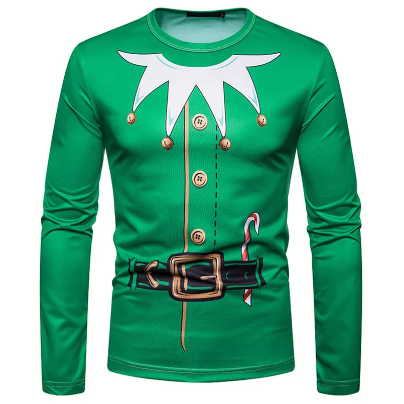 2018 Newly Design 3D Print Christmas Theme Pullover Hoodies For Men Causal Slim Sweatshirts Dropship #0917 | Мужская одежда