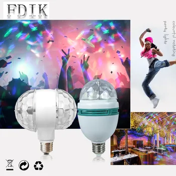 

Colorful Stage Spot Lights Mini Disco Light Dj Bar Lamp Automatic Rotation E27 LED Magic Ball KTV Stage Atmosphere LED Bulb