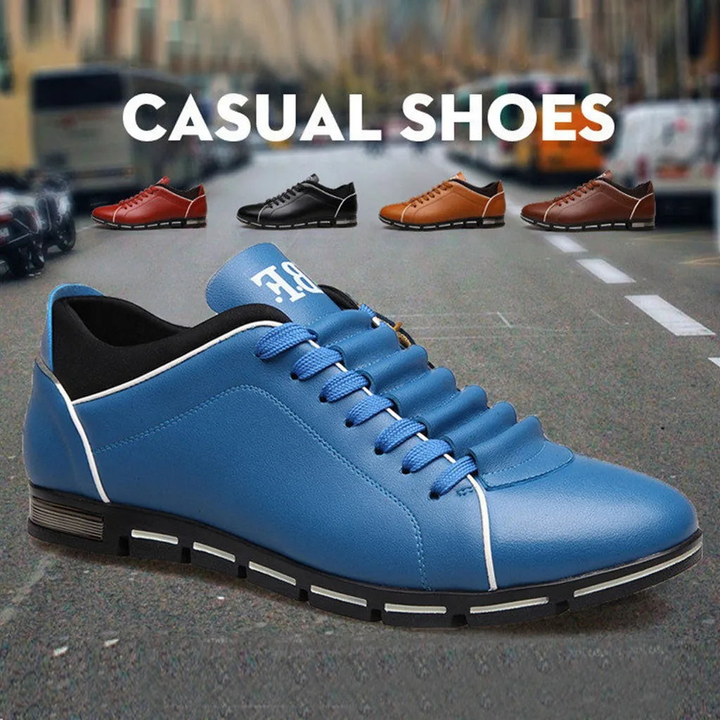

Xiniu Men Solid Leather Shoes 2018 Fashion Business Sport Shoes Flat Round Toe Casual Shoes Casual jobs Single Shoes